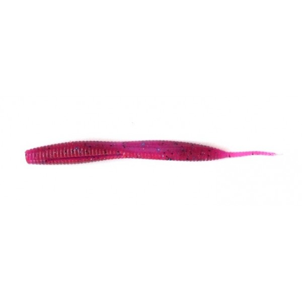 Силіконова приманка на хижу рибу, Taipan Rain Worm, 3,8 дюйма, 8шт/уп, колір №02 Mistik pink